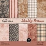 Papericious - Shabby Brown (12 by 12 paper)