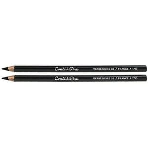 Conte A Paris Artist's Pencils Pierre Noire 3B (Box of 12 Pencils)