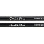 Conte A Paris Artist's Pencils Pierre Noire 3B (Pack of 2 Pencils)