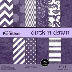 Papericious - Dusk n Dawn (8 by 8 patterned paper)