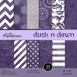 Papericious - Dusk n Dawn (8 by 8 patterned paper)