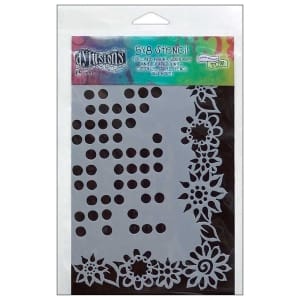 Dylusions 5 X 8 Stencil - Dot Flowers