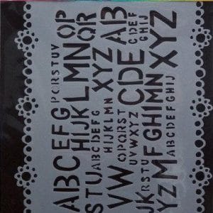 Dylusions 5 X 8 Stencil - Letter Jumble