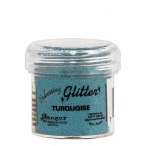 Tim Holtz Distress Glitter Embossing Powder - Turquoise