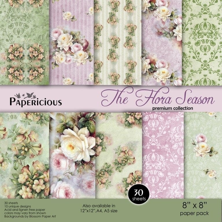 Papericious Premium Collection - The Flora Season (8 by 8 patterned paper) Papericious Premium Collection - The Flora Season (8 by 8 patterned paper)