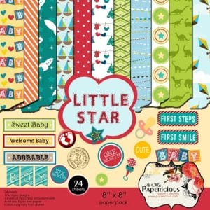 Papericious - Little Star (8 by 8 patterned paper)