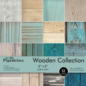 Papericious - Wooden Collection (8 by 8 paper)