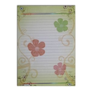 Lotus Designer Colour Sheets - A4 (One Side Multi Design D10) - 20 Sheets