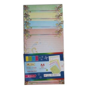 Lotus Designer Colour Sheets - A4 (One Side Swirls) - 20 Sheets