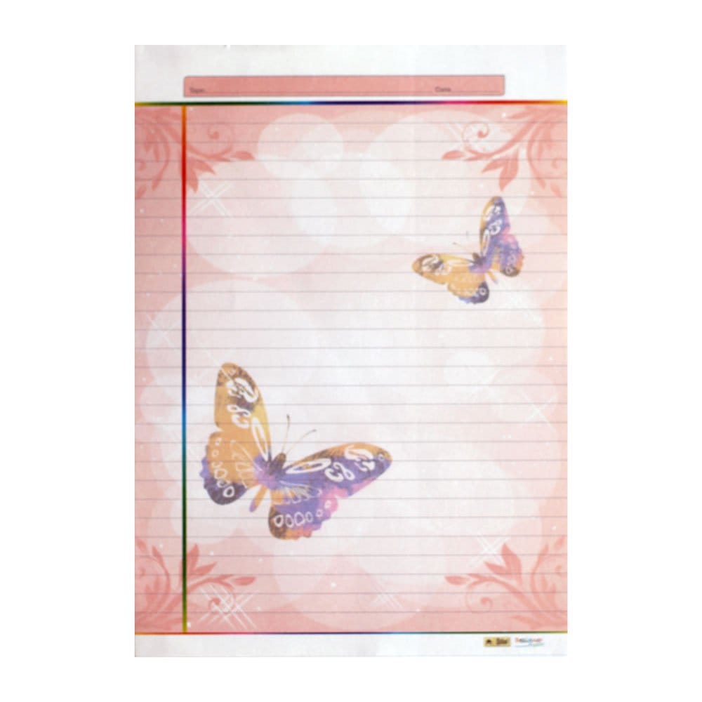 Lotus Designer Colour Sheets - A4 (One Side Multi Design D7) - 20 Sheets sc4 d7 lotus designer paper 2 sc4-d7-lotus-designer-paper-2