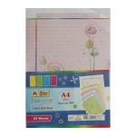 Lotus Designer Colour Sheets - A4 (One Side Multi Design D9) - 20 Sheets