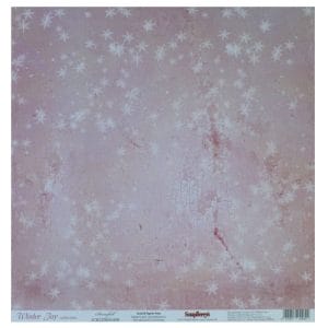ScrapBerrys 12x12 Patterned Paper - Winter Joy - Snowfall (Set of 10 sheets)