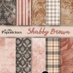 Papericious - Shabby Brown (A4 Patterned Paper)