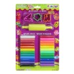 Kiddy FunClay (Pack of 24 Colours WIth Moulds and Roller)