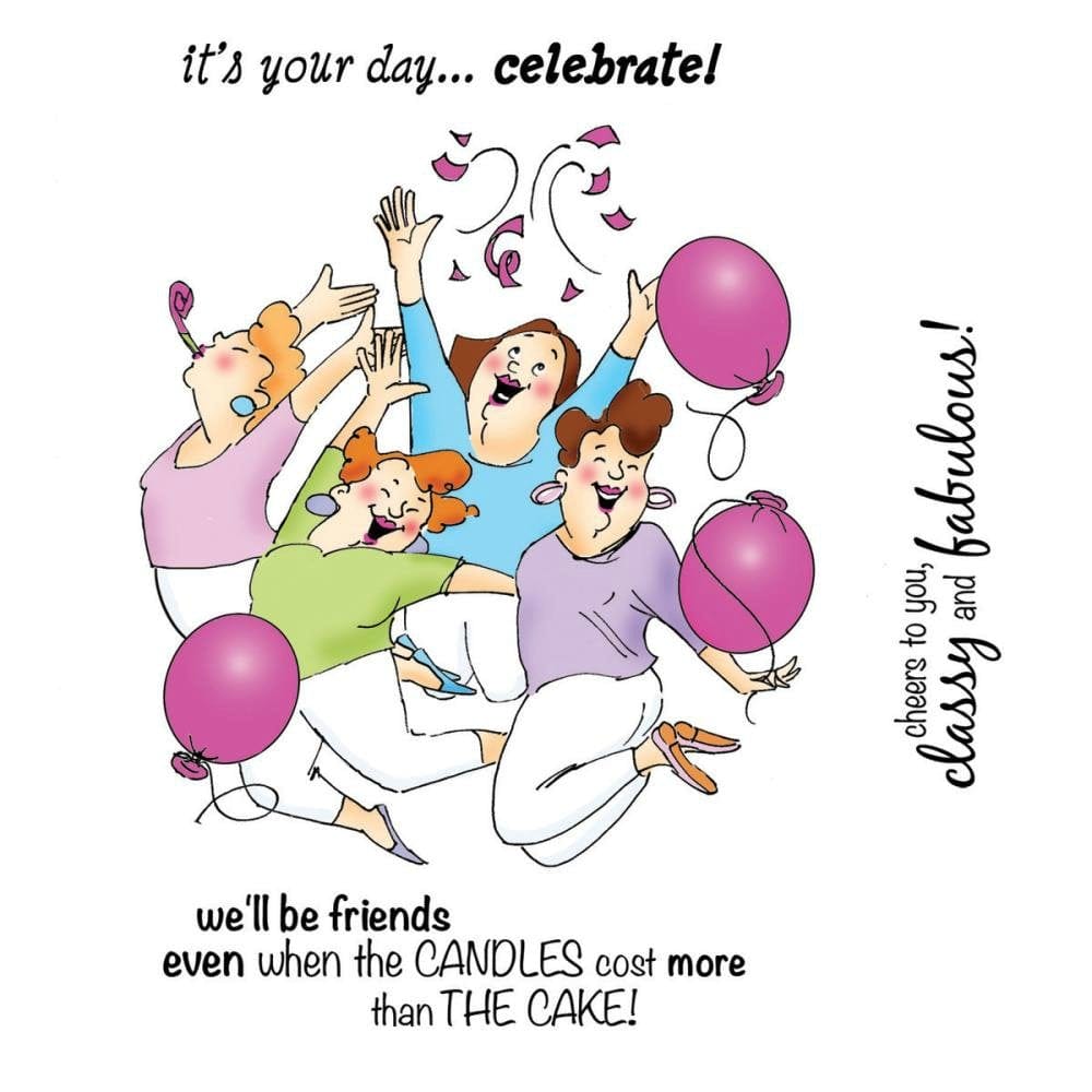 Art Impressions Girlfriends Cling Rubber Stamps - Party Girls Set art impressions girlfriends stamps party girls 4131 1 art_impressions_girlfriends_stamps_party_girls_4131_1