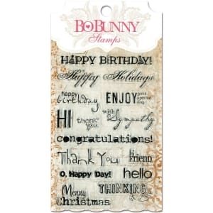 BoBunny Stamps - Sentiments