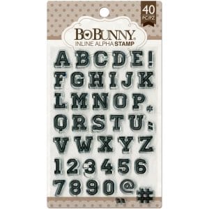 BoBunny Stamps - Inline Alpha