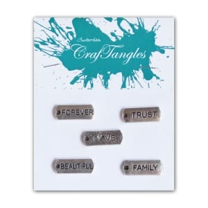 Family is Forever Metal Charms (Set of 5 pcs)