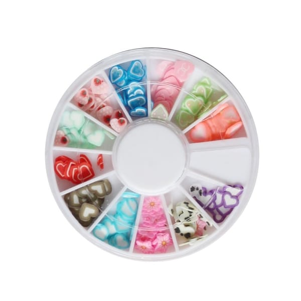 Nail Art Cane Set - Hearts and Flowers