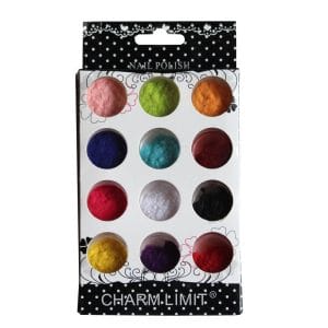 Nail Art Set - Glitter Felt Dust (Set of 12 colors)