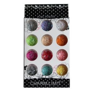 Nail Art Set - Glitter Stars (Set of 12 colors)