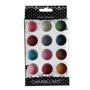 Nail Art Set - Glitter Balls (Set of 12 colors)