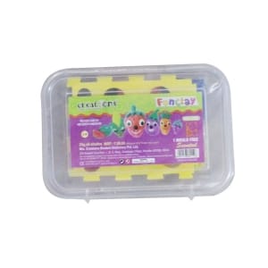 Creations Fun Clay (Pack of 6 colors and 1 mould)
