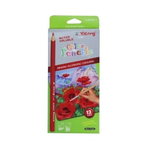 Yalong water soluble Color pencils (Pack of 12 pencils)