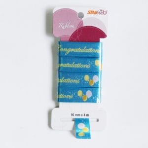 Sewrite Ribbon - Congratulations (Blue)