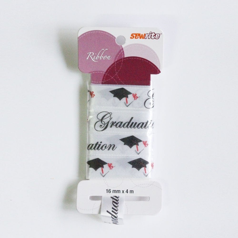Sewrite Ribbon - Graduation (White) d20227 graduation sewrite ribbon Sewrite Ribbon - Graduation (White)