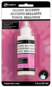 Ranger Inkessentials Glossy Accents (Glue Dimensional Adhesive) - 2oz by Tim Holtz