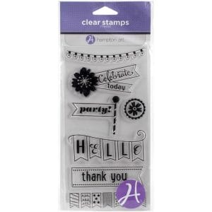 Hampton Art Clear Stamp - Celebrate Today