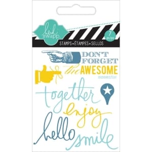 Heidi Swapp Clear Mini Stamps - Together