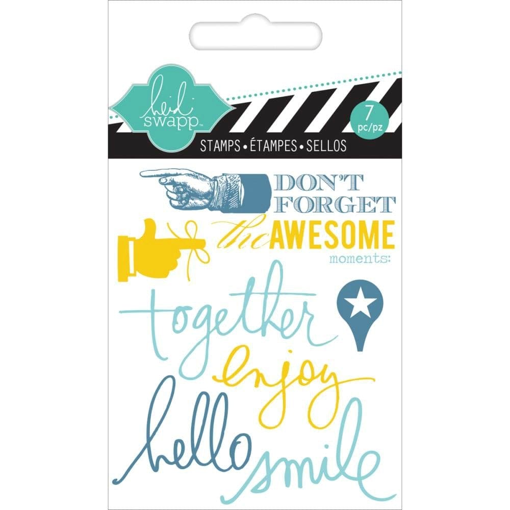 Heidi Swapp Clear Mini Stamps - Together heidi swapp stamps hs01129 together Heidi Swapp Clear Mini Stamps - Together