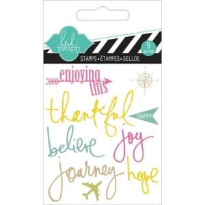 Heidi Swapp Clear Mini Stamps - Journey