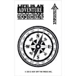 Hot Off The Press Acrylic Stamp -  Small Compass