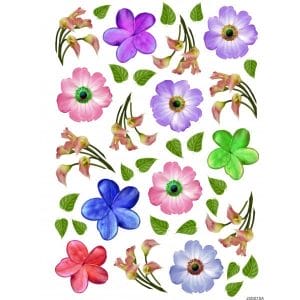 JAGS A4 Sospeso Sheet - Floral Design 10
