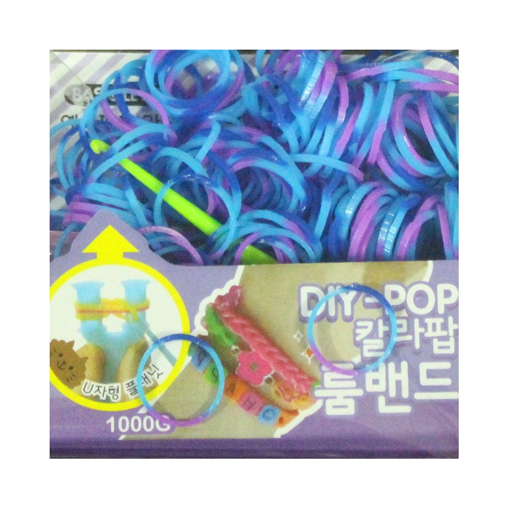 DIY-POP Colorful Loom Band Kit loom band blue purple loom-band-blue-purple