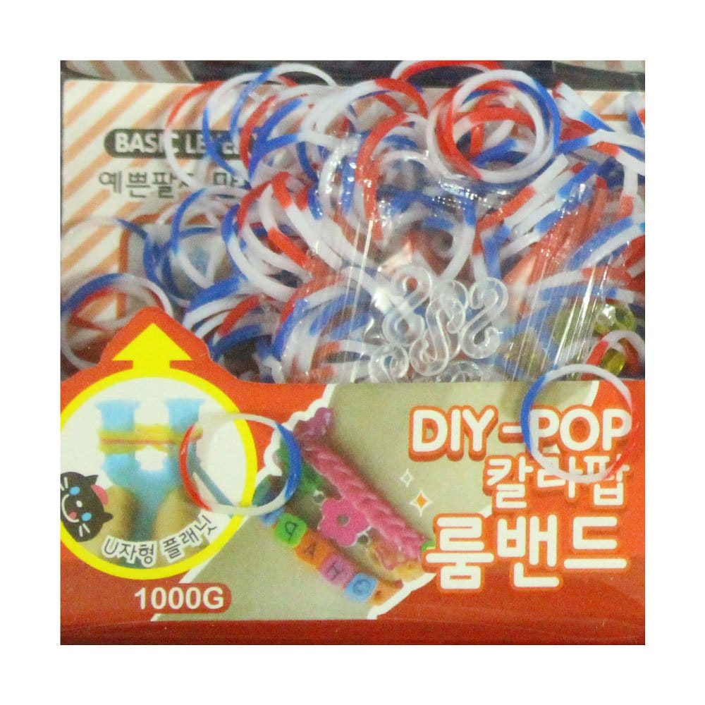 DIY-POP Colorful Loom Band Kit loom band red blue white DIY-POP Colorful Loom Band Kit