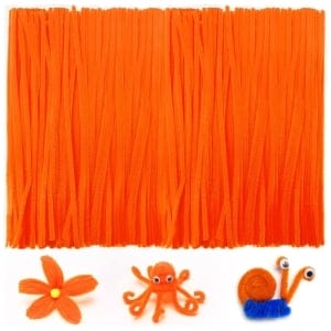 Orange Pipe Cleaner for Flowermaking and Bouquet (100 pcs)