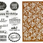Hampton Art Stamp and Stencil Set - Everyday Sayings