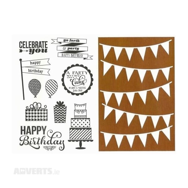Hampton Art Stamp and Stencil Set - Celebrate You