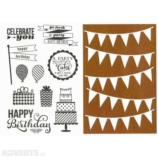 Hampton Art Stamp and Stencil Set - Celebrate You