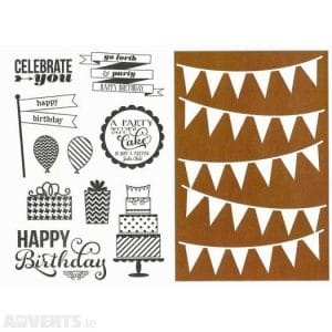 Hampton Art Stamp and Stencil Set - Celebrate You