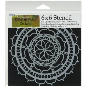 The Crafters Workshop 6"x6" Stencil - Rosetta