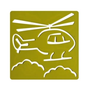 Washable Templates or Stencils for Kids (Set of 6 pcs) - Vehicles