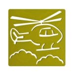 Washable Templates or Stencils for Kids (Set of 6 pcs) - Vehicles