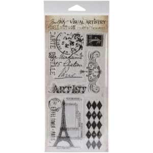 Tim Holtz Visual Artistry Clear Stamps - French Market