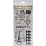 Tim Holtz Visual Artistry Clear Stamps - French Market