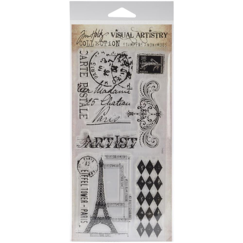 Tim Holtz Visual Artistry Clear Stamps - French Market tim holtz visual artistry stamp french market css25863 Tim Holtz Visual Artistry Clear Stamps - French Market